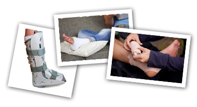 achilles-345 Photo of Walking cast, Elevated ankle, Compression Bandage