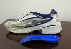 corns-2 Photo of sneaker with shoe orthotic